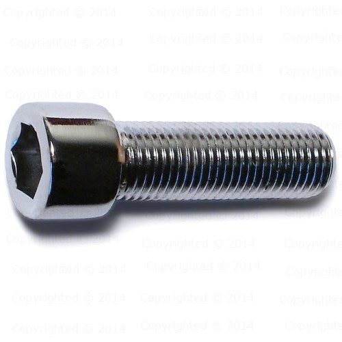 Chrome Smooth Head Socket Cap Screws - 3/8" - Fine Thread