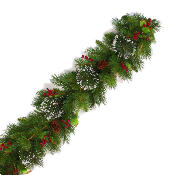 9 Ft PVC Mixed Pine Garland 80154 - Box of 3