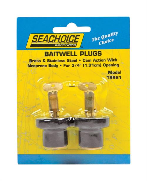 Seachoice 3-4 Inch Snap-Lock Baitwell Plugs 18961