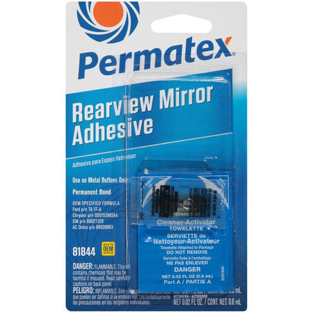 Permatex Rearview Mirror Adhesive 81844 on a white background