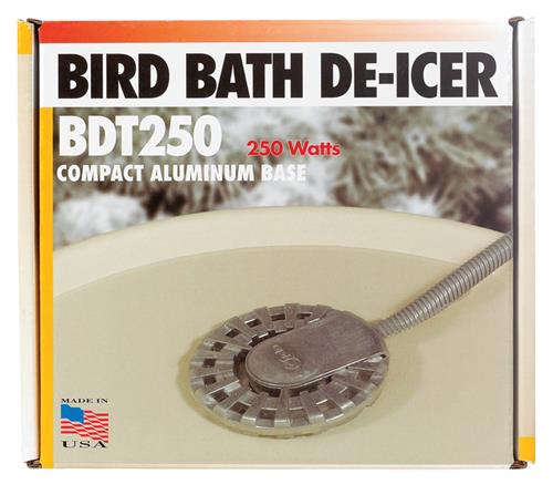 Miller Mfg 250 Watt Bird Bath De-Icer with Aluminum Base BDT250