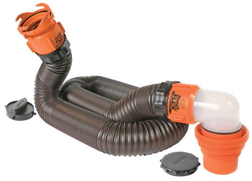 Camco 15 Ft RhinoFLEX RV Sewer Hose Kit 39761