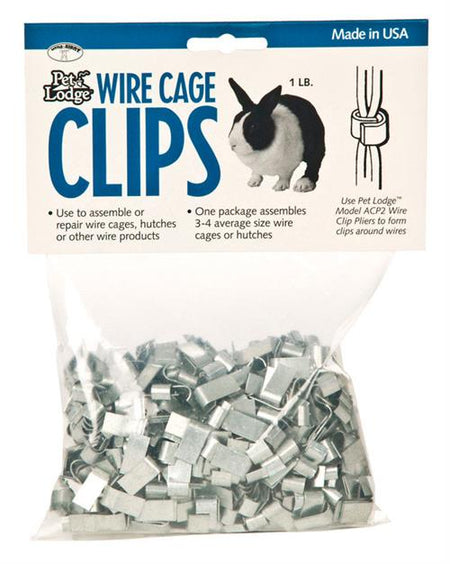 Pet Lodge Wire Cage Clips 1 Lb Bag ACC1