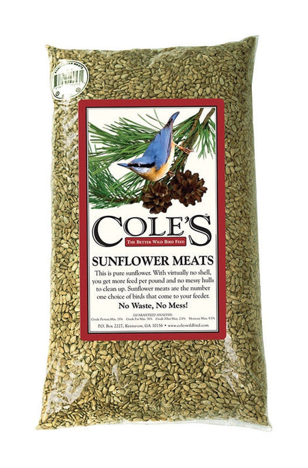 Cole's Sunflower Meats Wild Bird Food 10 Lbs SM10