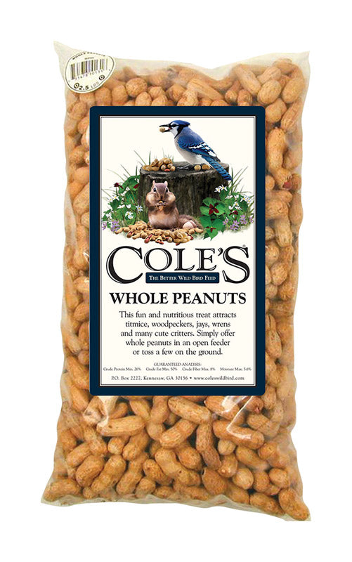 Cole's Whole Peanuts Wild Bird Food 2.5 Lbs WP2.5