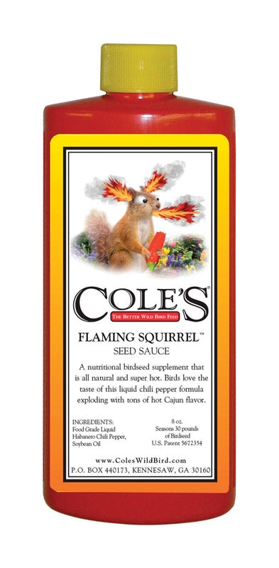 Cole's Flaming Squirrel Seed Sauce 8 Oz FS08