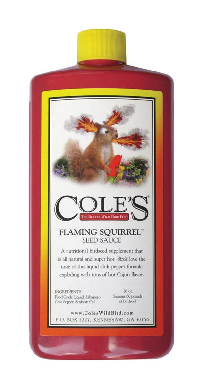 Cole's Flaming Squirrel Seed Sauce 16 Oz FS16