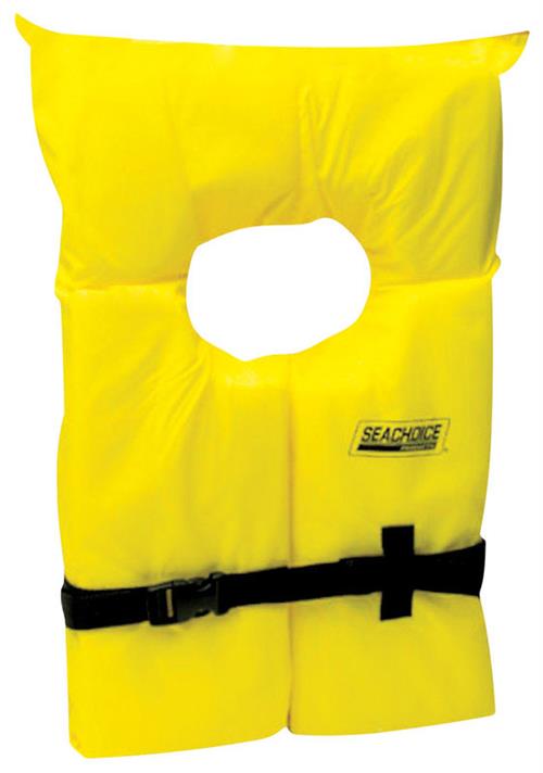 Seachoice Yellow Adult Universal Life Vest 86020