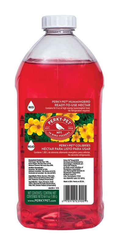 Perky Pet Red Liquid Hummingbird Nectar RTU 64 oz 239