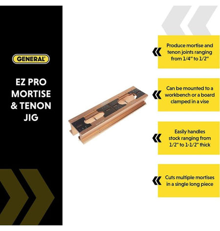 General Tools 870 E-Z Pro Mortise & Tenon Jig Kit-1