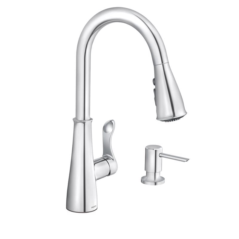 Moen 87245 Hadley One Handle Chrome Pull-Down Kitchen Faucet