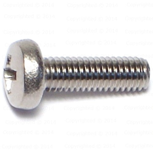 Stainless Steel Phillips Pan Head Machine Screws - Metric