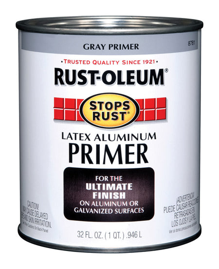 Rust-Oleum Stops Rust Latex Aluminum Primer Quart 8781502