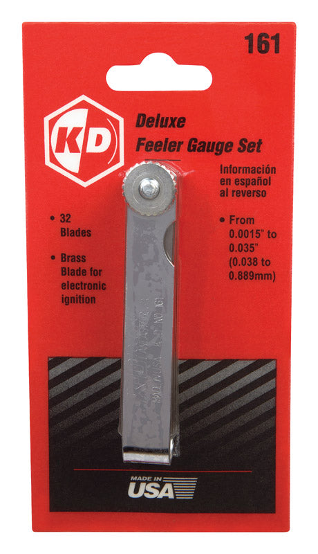 KD 32 Blade Deluxe SAE-Metric Feeler Gauge 161