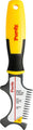 Purdy brush and roller cleaner tool with yellow and black design on a white background