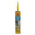 Sika construction sealant can on a white background