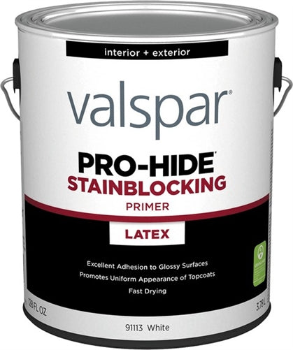 Valspar White Pro-Hide Interior/Exterior Stainblocking Bonding Primer 91113