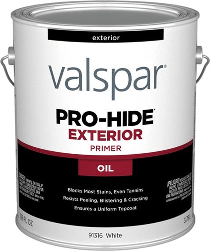 Valspar White Finish Pro-Hide Exterior Oil Primer Gallon 91316