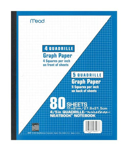 Mead Quad Ruled Wireless Neatbook 06497 - Box of 24