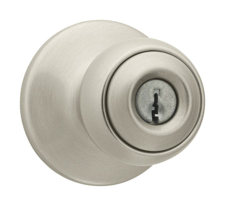 Kwikset 94002-826 Polo Satin Nickel Entry Knobs 1-3/4 in. Model 400P 15