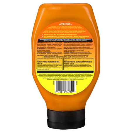 Armor All Extreme Tire Shine Gel label on back of bottle.