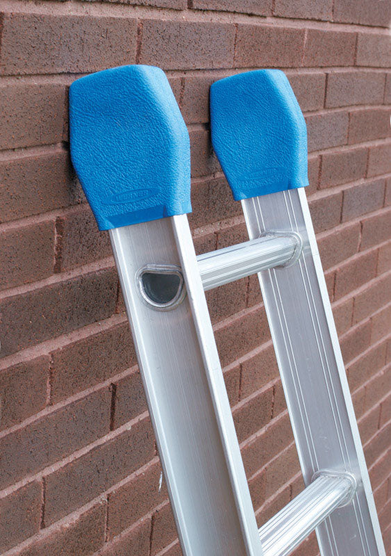 Werner AC19-2 Extension Ladder Covers on a ladder against a brick wall