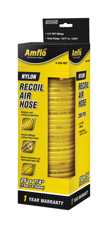 AmFlo Nylon Recoil Air Hose 25 ft