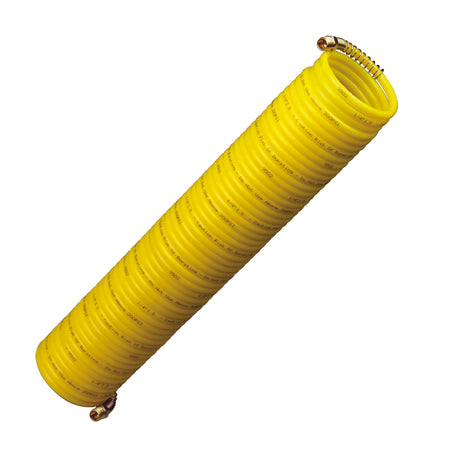 AmFlo Nylon Recoil Air Hose unpackaged on a white background.