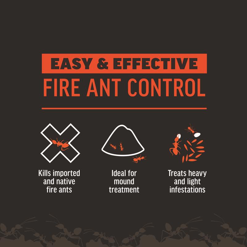 Amdro Ant Bait Granules product highlights infographic