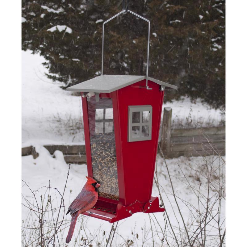 Audubon 7 Lb Snack Shack Bird Feeder NA35194 hanging from a tree