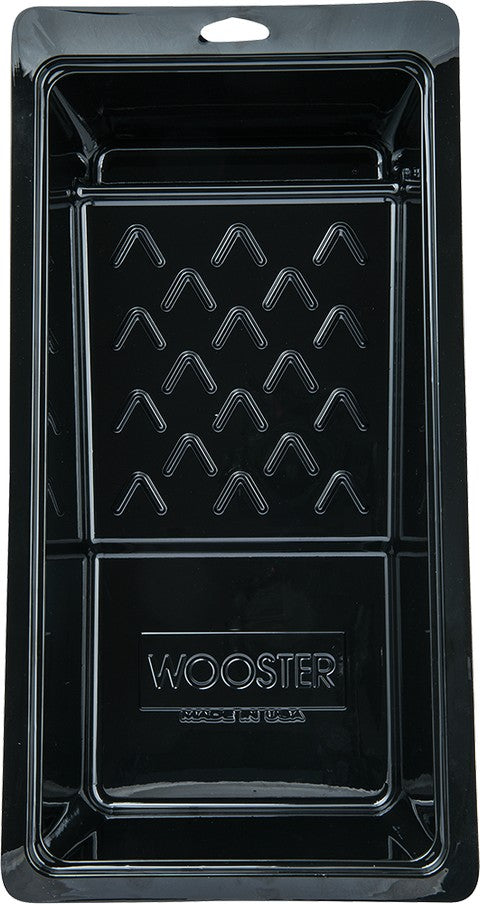Wooster Jumbo-Koter Tray close-up highlighting the solvent-resistant PET, a recycled plastic.