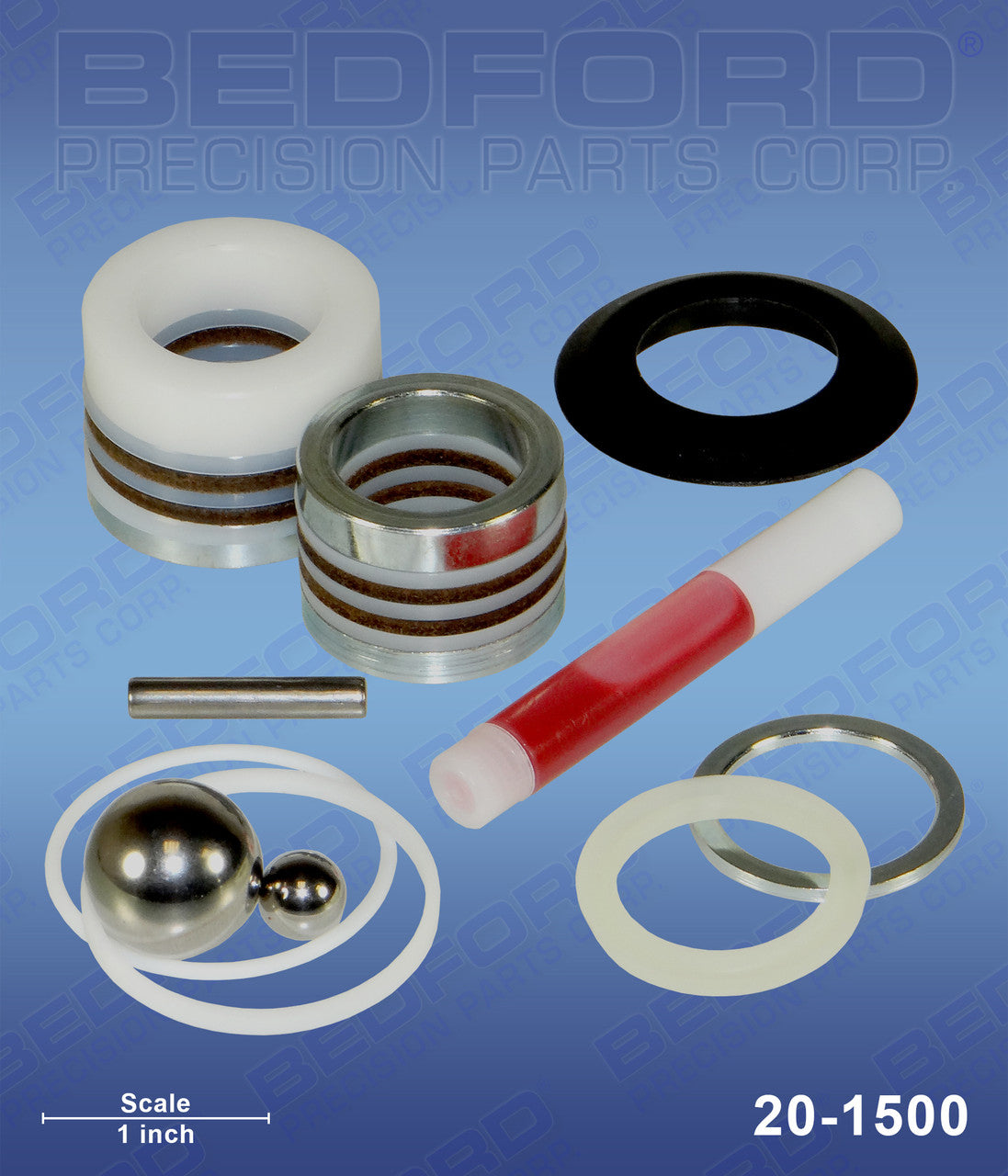 Bedford 20-1500 Repair Kit - Leather & Polyethylene (Graco P/N 220-877)