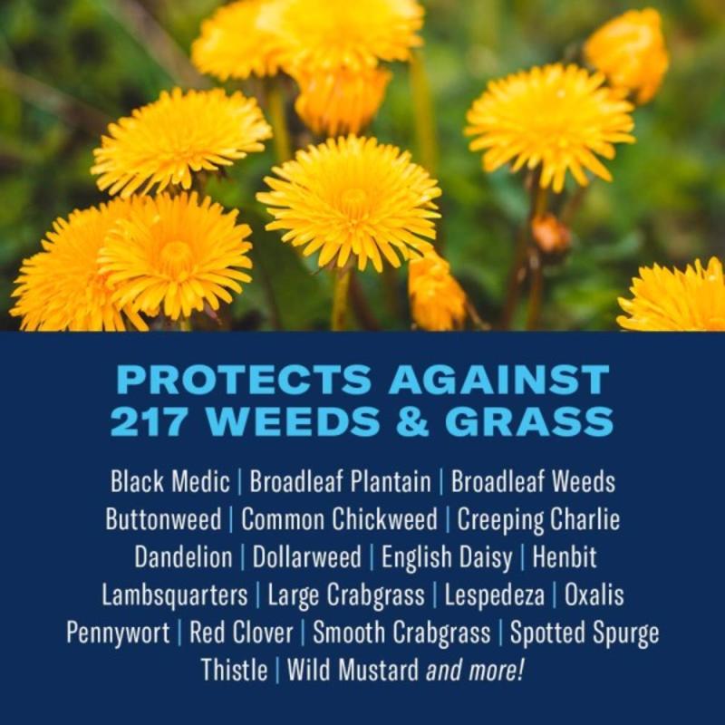 BioAdvanced 820123B Weed and Crabgrass Killer protects against infographic