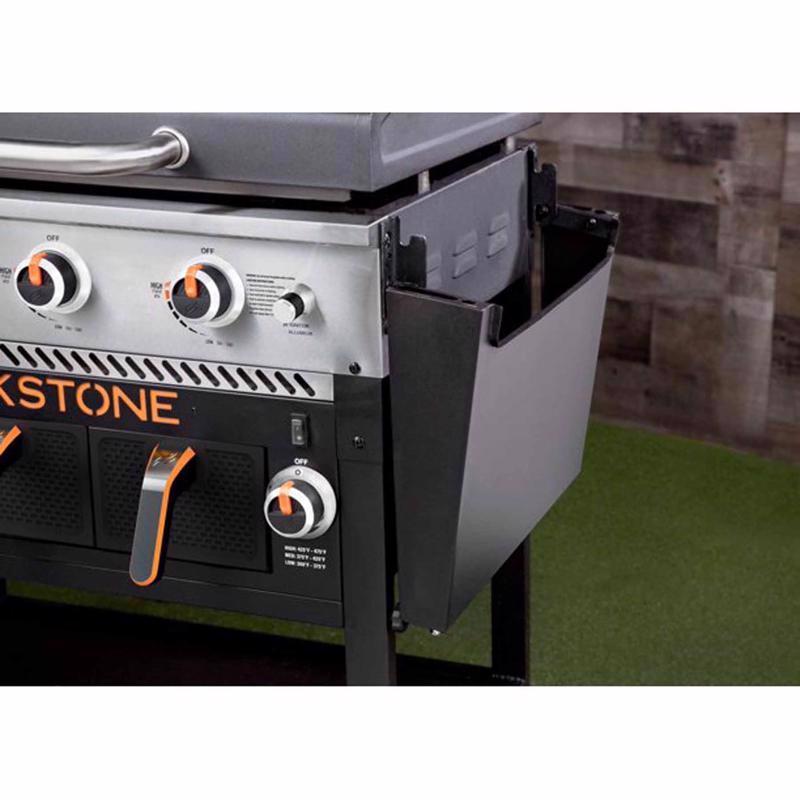 Blackstone 2 Burner Liquid Propane Outdoor Griddle 1962 side compartment