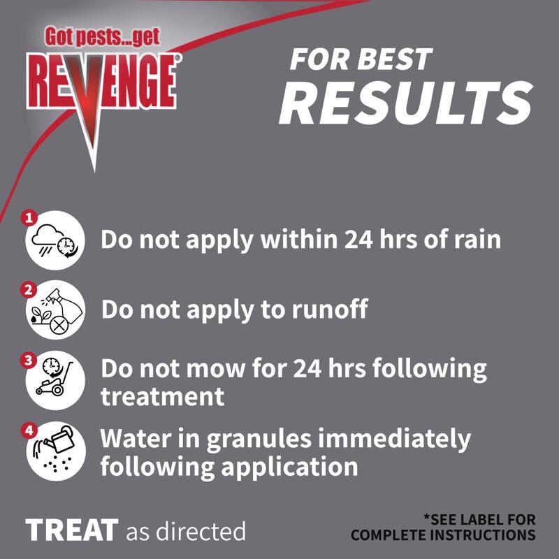 Revenge Ant Killer Granules best results infographic