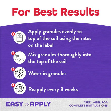 Bonide 951 Systemic Houseplant Insect Control Granules for best results infographic