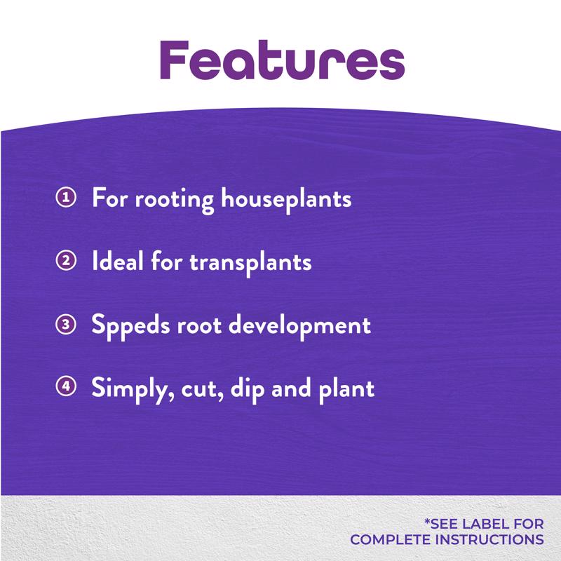 Bonide 925 Bontone Rooting Powder features infographic