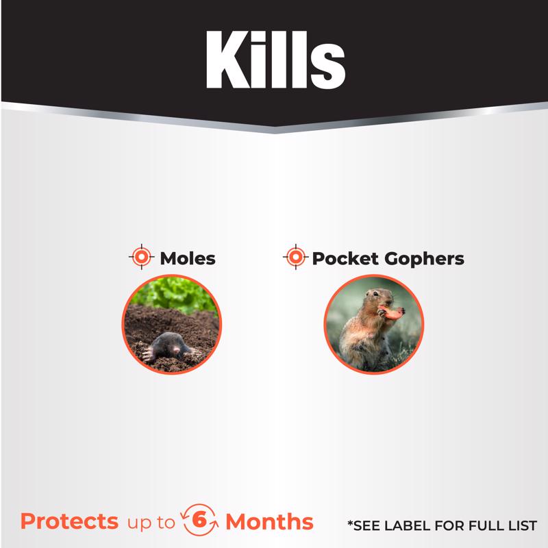 Revenge Moletox Mole & Gopher Killer animals infographic