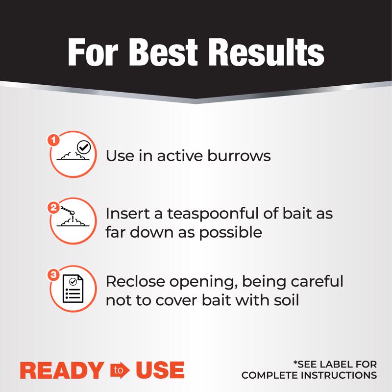 Revenge Moletox Mole & Gopher Killer for best results infographic