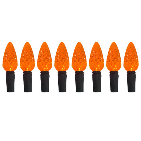 Celebrations Orange 100 ct 2 in. LED Halloween Lights C6100OR3A