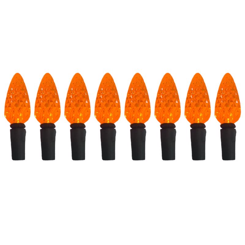 Celebrations Orange 100 ct 2 in. LED Halloween Lights C6100OR3A