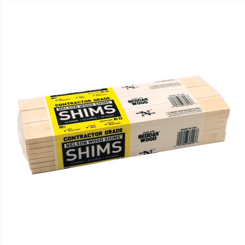 Nelson 12" Contractor Wood Shims 42-Pack CSH12SW-42-50-1