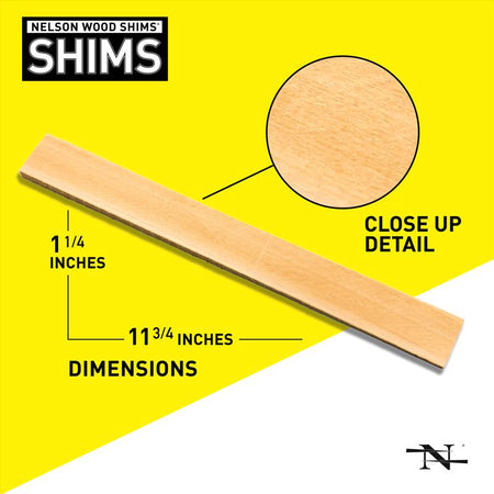 Nelson 12" Contractor Wood Shims 42-Pack CSH12SW-42-50-5