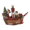 Celebrations 9 Ft Inflatable Pirate Santa Boat 23MY0509