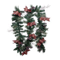 Celebrations 9 Ft LED Twig Pine & Bow Garland 9TPGLWMA - Box of 6