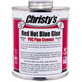 Christy's Red Hot Blue Glue Blue Cement For PVC Quart