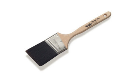 Corona Chicago Loop 11549 Paint brush with a wooden handle on a white background