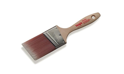 Corona Shelby 13562 Paint brush with a wooden handle and metal ferrule on a white background