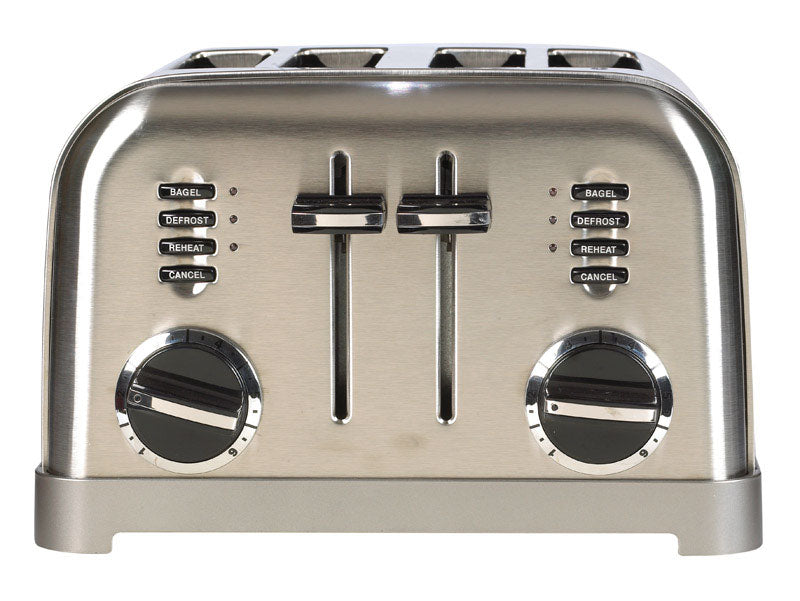 Cuisinart 4-Slice Metal Classic Toaster CPT-180P1 front view