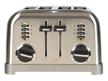 Cuisinart 4-Slice Metal Classic Toaster CPT-180P1 front view